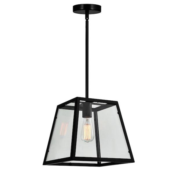 Cwi Lighting Alyson 1 Light Down Mini Pendant With Black Finish 9601P12-1-101 - main